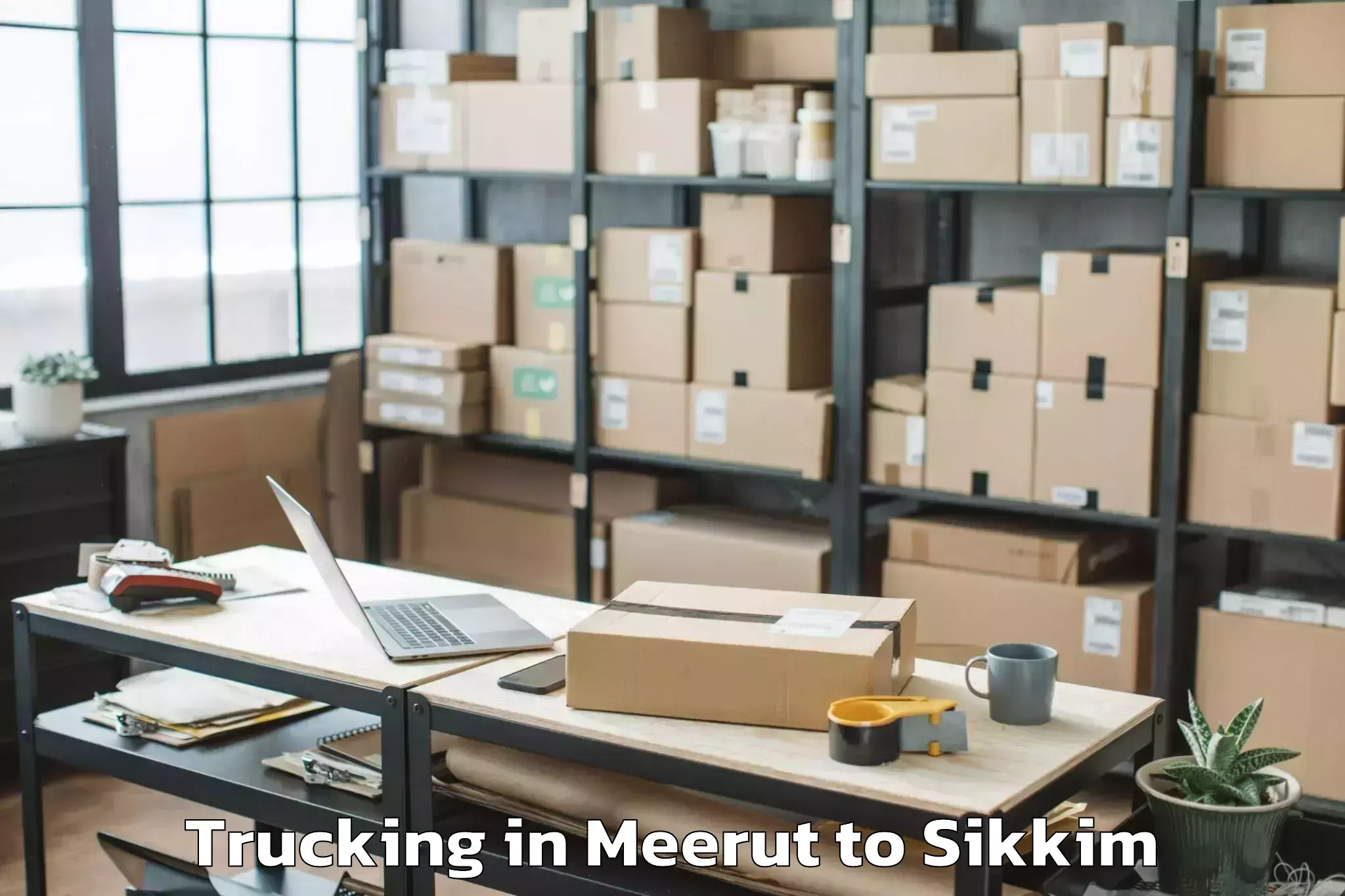 Book Your Meerut to Pelling Trucking Today